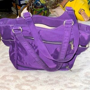 Ellington purple lunchpail lunch box cooler. 4pocket holders 3 zipper pocket
